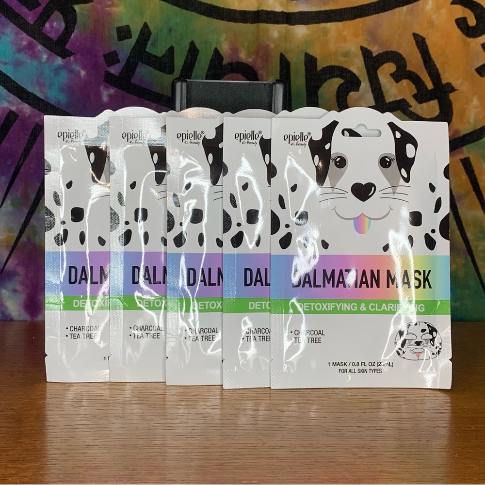 Dalmatian Detoxifying/Clarifying Face Mask 5 Piece Set by Epielle K-Beauty Brand